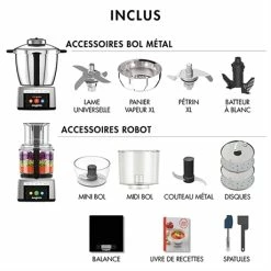 Magimix Robot Cook Expert Premium XL Platine 18909 9 Magimix Robot Cook Expert Premium XL Platine 18909 -de Buyer Soldes Magasin 761024 2 4 Robot cook expert Premium XL platine 18909 Magimix
