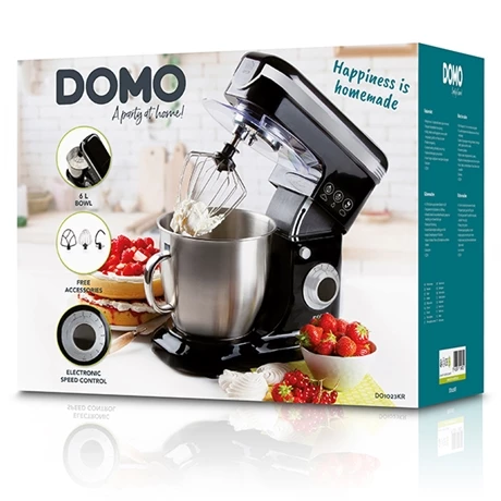 Domo Robot Pâtissier 6 L 1200 W DO1023KR Noir 5 Domo Robot Pâtissier 6 L 1200 W DO1023KR Noir – Image 3