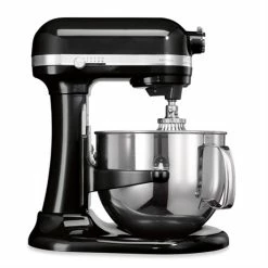 KitchenAid Robot Pâtissier Multifonction Avec Crémaillère Artisan Noir Onyx 500 W 5KSM7580XEOB