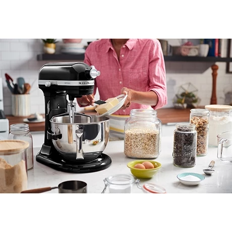 KitchenAid Robot Pâtissier Multifonction Avec Crémaillère Artisan Noir Onyx 500 W 5KSM7580XEOB 4 KitchenAid Robot Pâtissier Multifonction Avec Crémaillère Artisan Noir Onyx 500 W 5KSM7580XEOB – Image 2