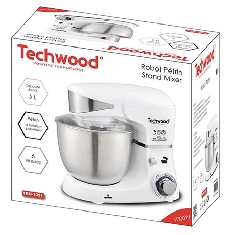 Robot Pétrin Blanc 5 L 1000 W TRO-1051 4 Robot Pétrin Blanc 5 L 1000 W TRO-1051 – Image 2