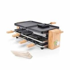 Tristar Appareil à Raclette En Bambou Pour 8 Personnes 1200 W 01.162910.01.001