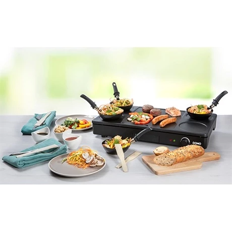 Domo Gourmet-Set Wok Grill Et Crêpes 1000 W DO8712W 3 Domo Gourmet-Set Wok Grill Et Crêpes 1000 W DO8712W