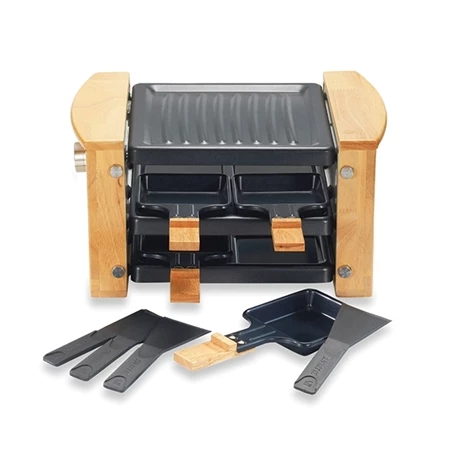 Raclette Grill 4 Poêlons 650 W Bois 5 Raclette Grill 4 Poêlons 650 W Bois – Image 3