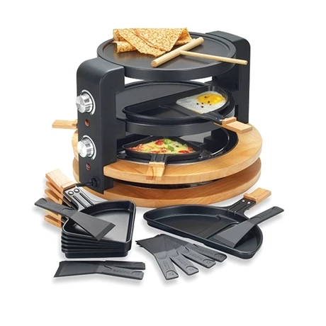 Raclette Ronde Multifonction 10 Poêlons 1500 W 6 Raclette Ronde Multifonction 10 Poêlons 1500 W – Image 4
