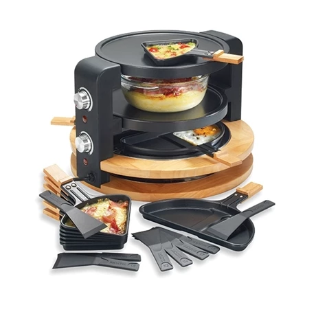Raclette Ronde Multifonction 10 Poêlons 1500 W 7 Raclette Ronde Multifonction 10 Poêlons 1500 W – Image 5