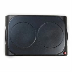 Domo Crêpière Double Pour 2 Crêpes De 18 Cm 1000 W DO8715P -de Buyer Soldes Magasin 780209 2 4 Crepiere double pour 2 crepes de 18 cm 1000 W DO8715P Domo