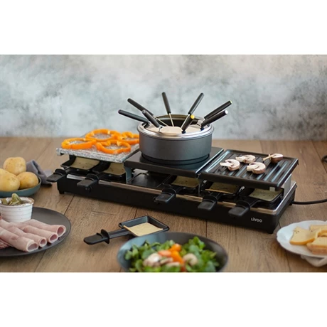 LIVOO Appareil à Raclette Fondue 12 Personnes 1650 W 6 LIVOO Appareil à Raclette Fondue 12 Personnes 1650 W – Image 4