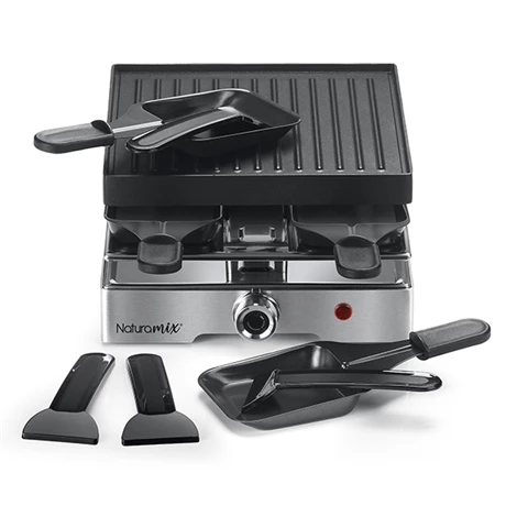 Appareil Raclette-gril électrique 4 Poêlons 750 W 3 Appareil Raclette-gril électrique 4 Poêlons 750 W