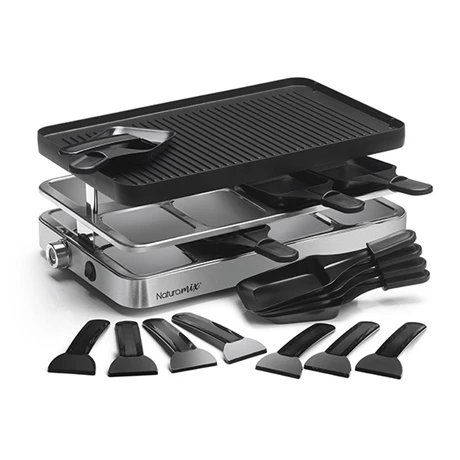 Appareil Raclette-gril Et Crêpes électrique 8 Poêlons 1200 W 4 Appareil Raclette-gril Et Crêpes électrique 8 Poêlons 1200 W – Image 2