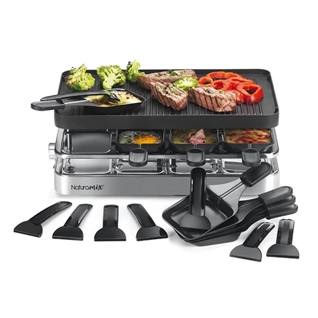 Appareil Raclette-gril Et Crêpes électrique 8 Poêlons 1200 W 5 Appareil Raclette-gril Et Crêpes électrique 8 Poêlons 1200 W – Image 3