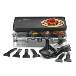 Appareil Raclette-gril Et Crêpes électrique 8 Poêlons 1200 W 9 Appareil Raclette-gril Et Crêpes électrique 8 Poêlons 1200 W -de Buyer Soldes Magasin 780254 3 1 Appareil raclette gril et crepes electrique 8 poelons 1200 W Naturamix