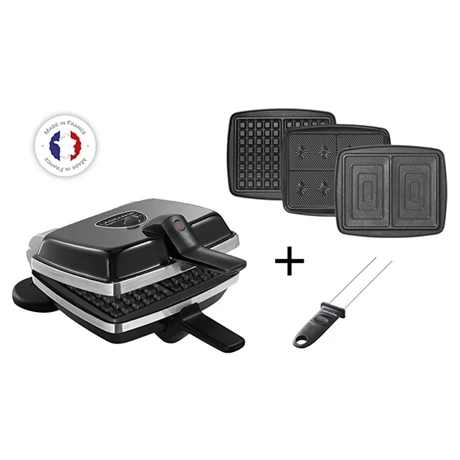 Gaufrier électrique Super 2 Antiadhésif 3 Plaques (gaufres, Gaufrettes Et Croque-monsieur) 3 Gaufrier électrique Super 2 Antiadhésif 3 Plaques (gaufres, Gaufrettes Et Croque-monsieur)