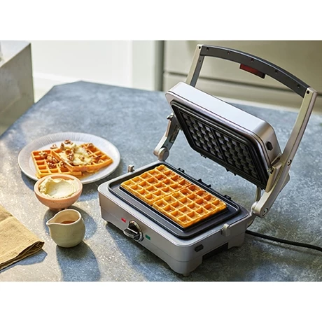 Cuisinart Gril Multifonctions électrique 3 En 1 Gril Gaufre Et Omelette 1000 W Gris Perle 5 Cuisinart Gril Multifonctions électrique 3 En 1 Gril Gaufre Et Omelette 1000 W Gris Perle – Image 3