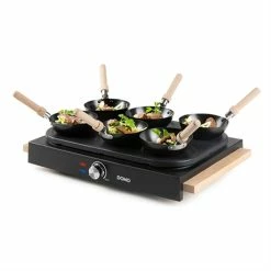 Domo Appareil 2 En 1 Mini-woks Et Mini-crêpes électrique 6 Personnes 1000 W -de Buyer Soldes Magasin 780306 1 1 Appareil 2 en 1 mini woks et mini crepes electrique 6 personnes 1000 W Domo