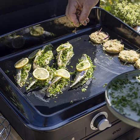 Plancha à Gaz Combo Enosign 65 Bleu Navy 2 Feux 6 Plancha à Gaz Combo Enosign 65 Bleu Navy 2 Feux – Image 4