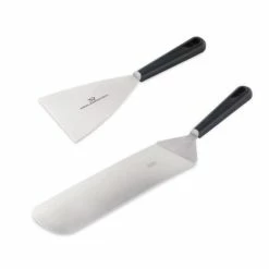 Lot Racloir Et Spatule Extra Longue Pour Plancha