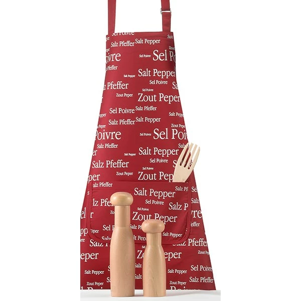 Tablier Rouge Sel & Poivre 85 Cm 2 Tablier Rouge Sel & Poivre 85 Cm