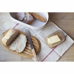 Beurrier Verre Bambou Avec Couteau -de Buyer Soldes Magasin 844002 2 1 Beurrier verre bambou avec couteau Pebbly