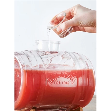 Distributeur De Boisson Barrel Avec Robinet Cuivré Et Support 3,5 L Kilner 5 Distributeur De Boisson Barrel Avec Robinet Cuivré Et Support 3,5 L Kilner – Image 3