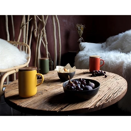 Tisanière Mug Juliet En Grès Paprika 475 Ml 4 Tisanière Mug Juliet En Grès Paprika 475 Ml – Image 2