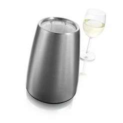 Seau Refroidisseur à Vin En Acier Brossé 6 Seau Refroidisseur à Vin En Acier Brossé -de Buyer Soldes Magasin 880009 1 1 Seau refroidisseur a vin en acier brosse Vacu vin