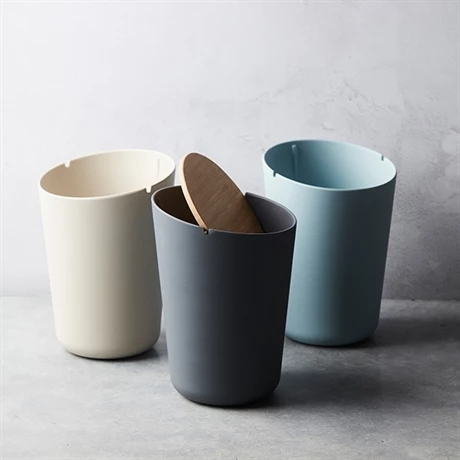 Poubelle Fibre De Bambou Coloris Bleu 4 Poubelle Fibre De Bambou Coloris Bleu – Image 2