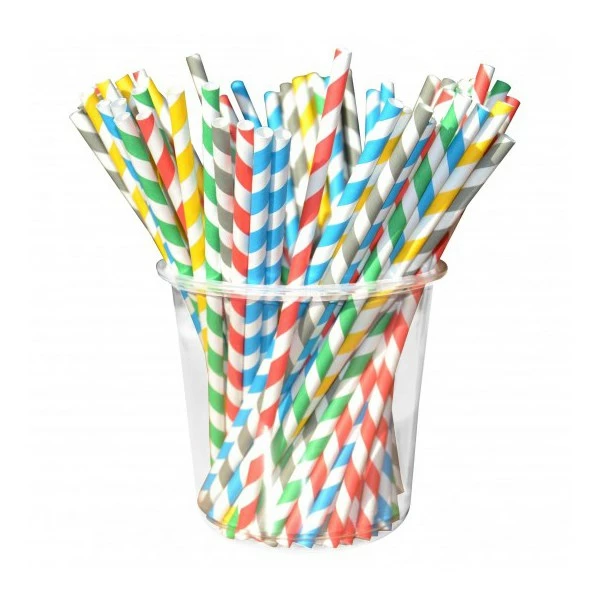 Set De 250 Pailles écologiques En Papier Multicolore 3 Set De 250 Pailles écologiques En Papier Multicolore